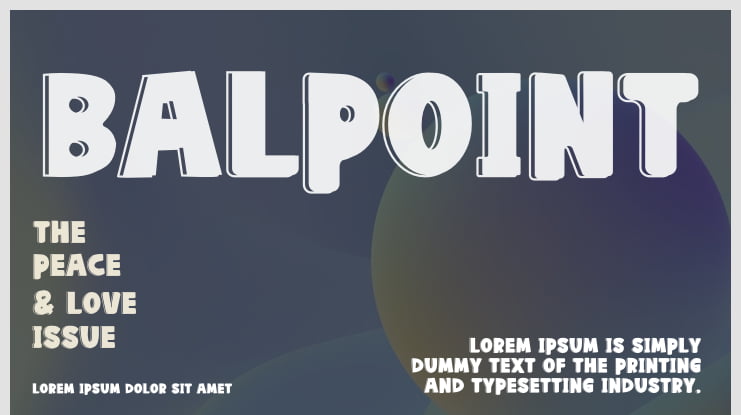 Balpoint Font