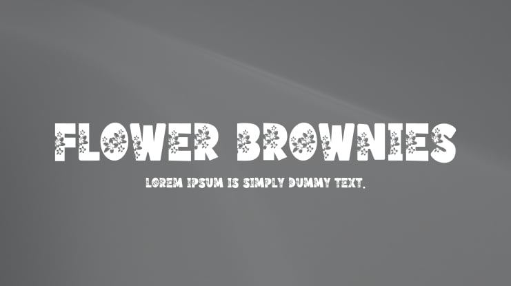 Flower Brownies Font