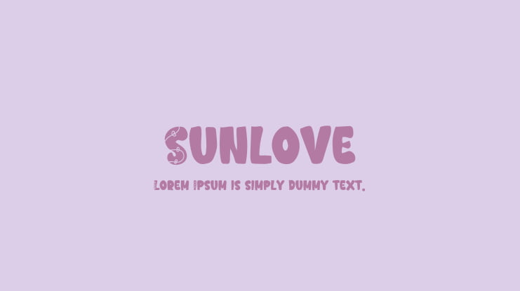 Sunlove Font