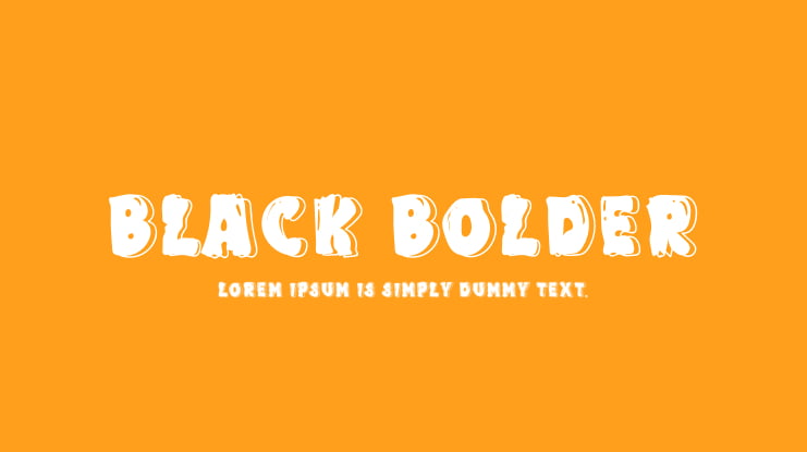 BLack Bolder Font