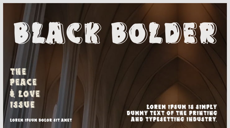 BLack Bolder Font