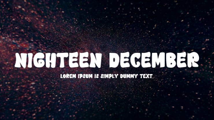 Nighteen December Font