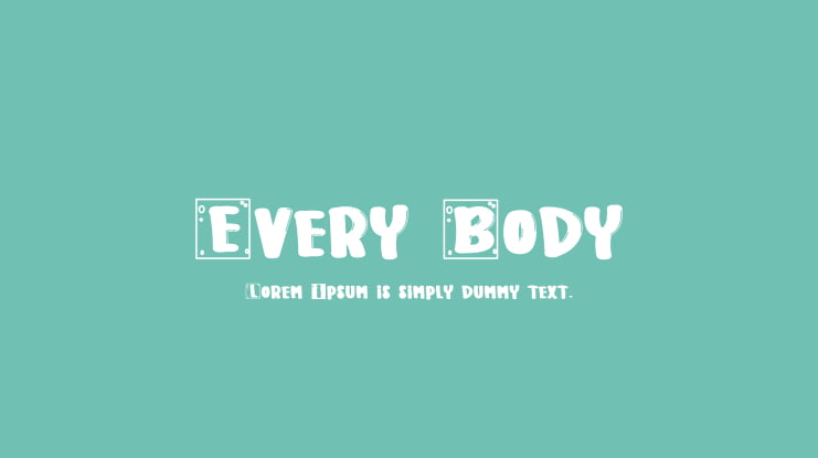 Every Body Font