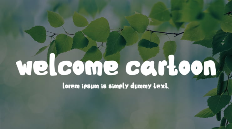 Welcome Cartoon Font