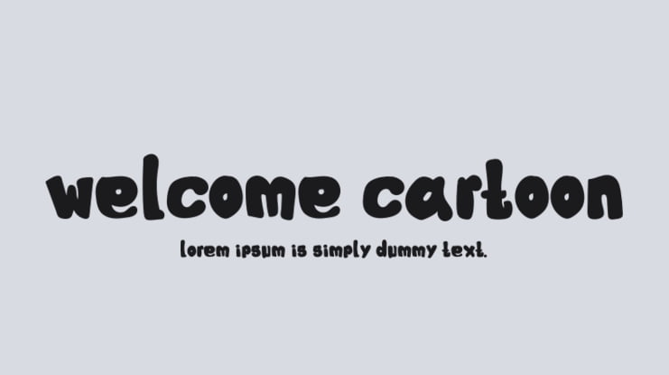 Welcome Cartoon Font