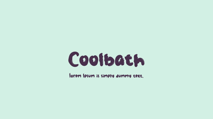 Coolbath Font