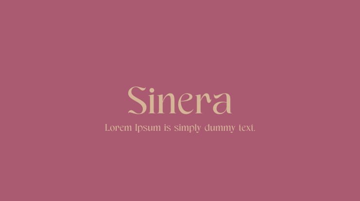 Sinera Font