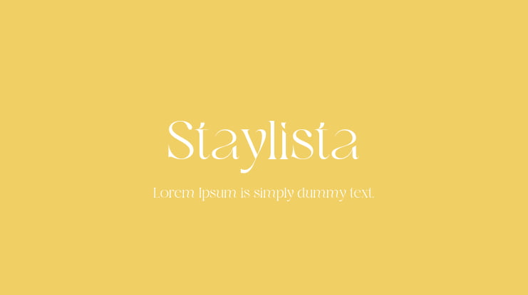 Staylista Font