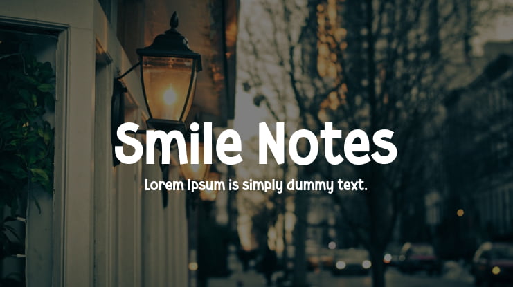 Smile Notes Font