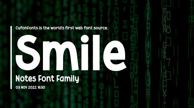 Smile Notes Font