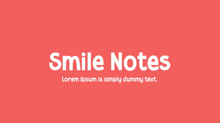 Smile Notes Font