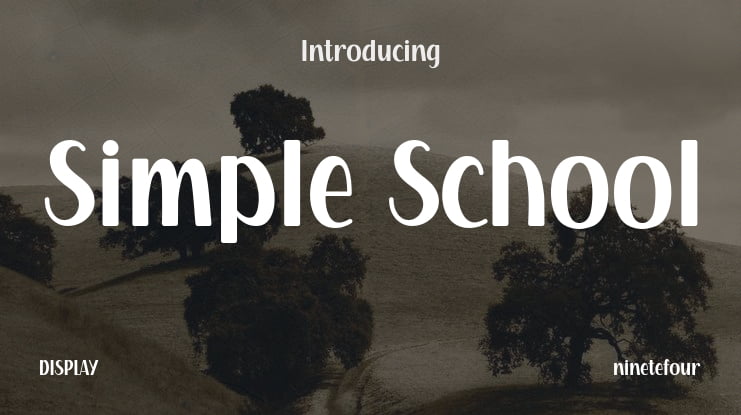 Simple School Font