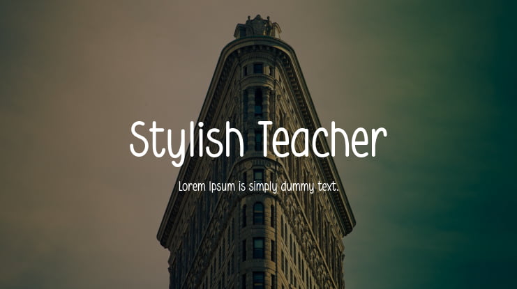 Stylish Teacher Font