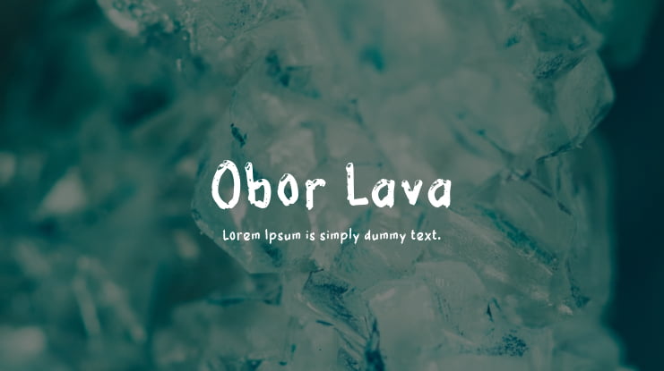 Obor Lava Font