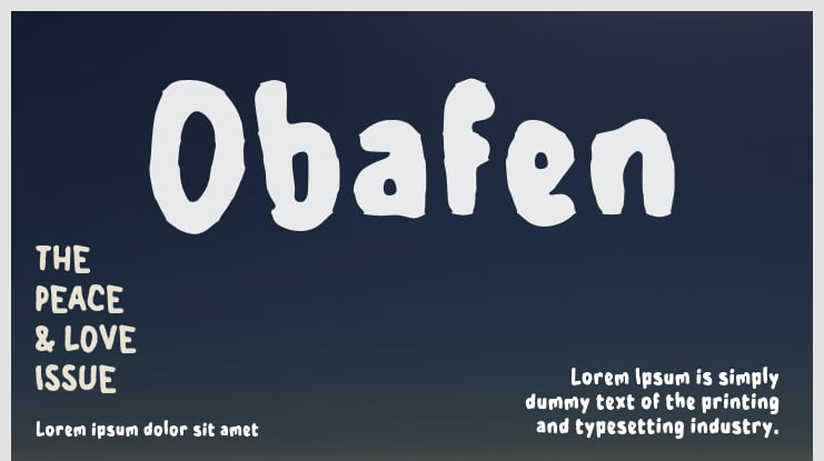 Obafen Font