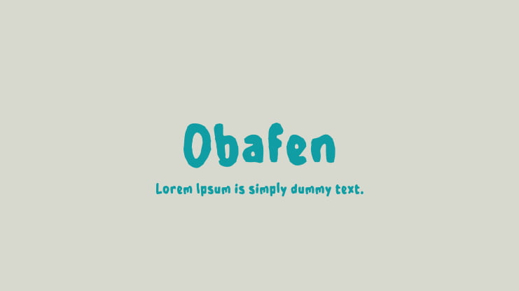 Obafen Font