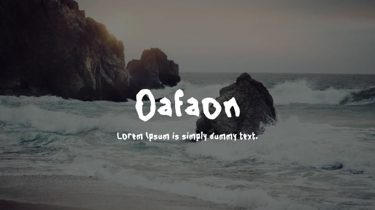 Oafaon Font