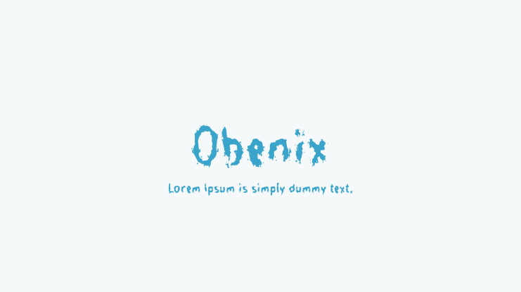 Obenix Font