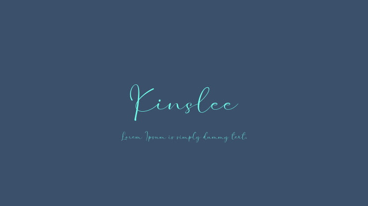 Kinslee Font