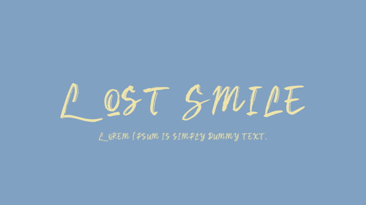 Lost Smile Font