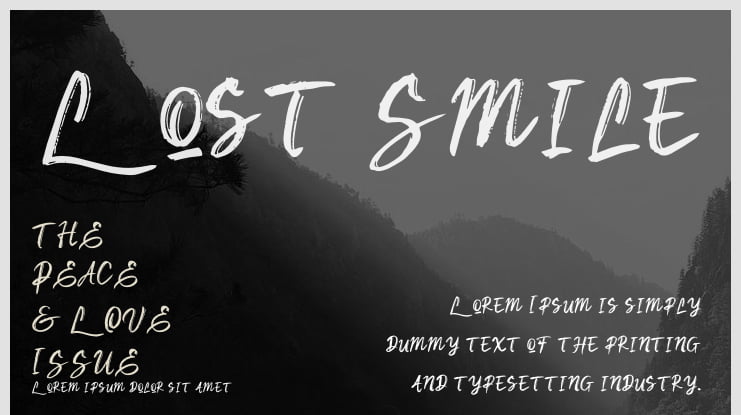 Lost Smile Font