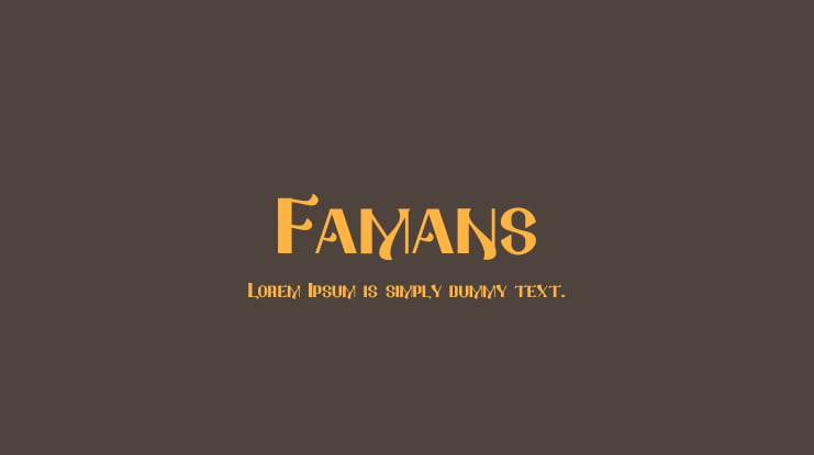 Famans Font