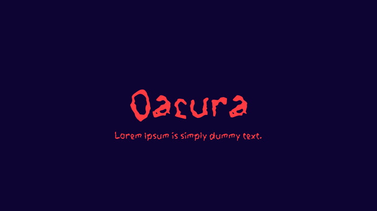 Oacura Font