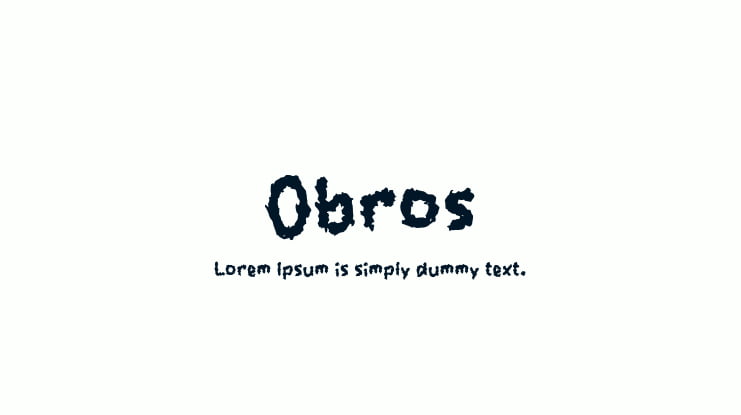 Obros Font