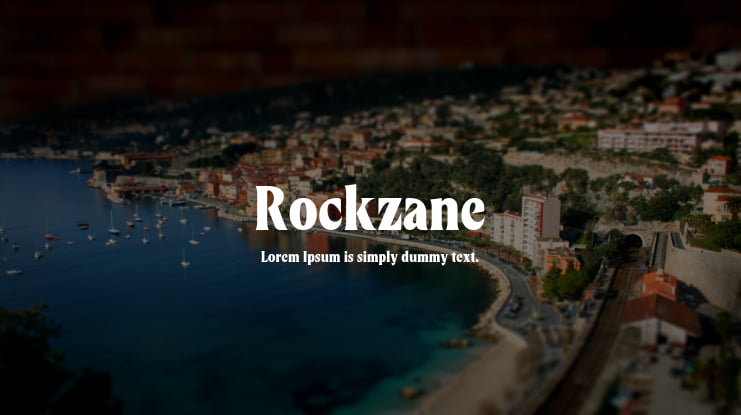 Rockzane Font