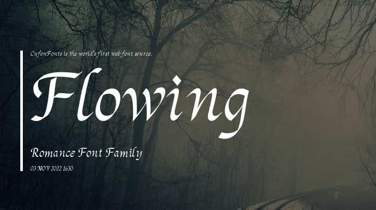 Flowing Romance Font