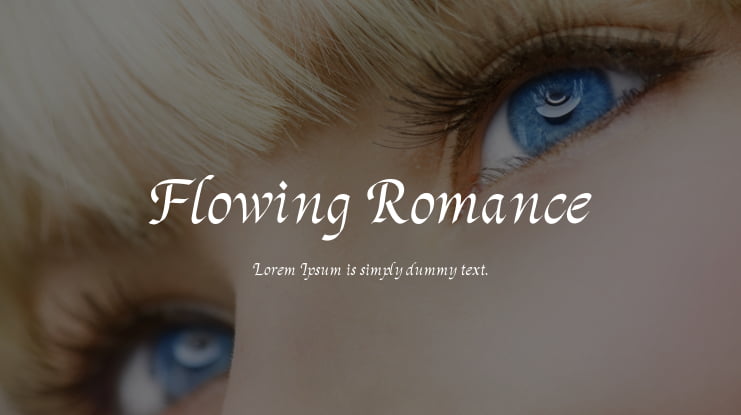 Flowing Romance Font