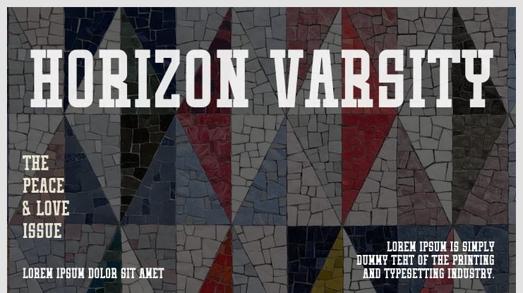 Horizon Varsity Font