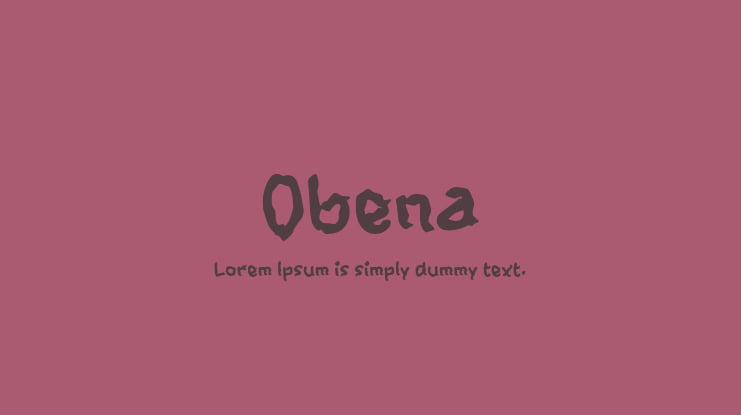 Obena Font