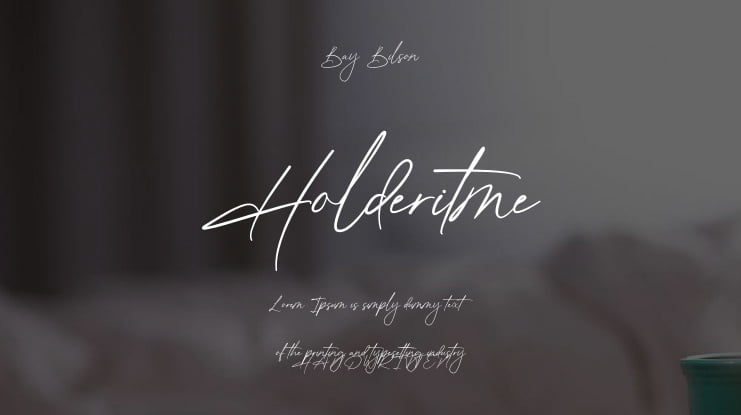 Holderitme Font