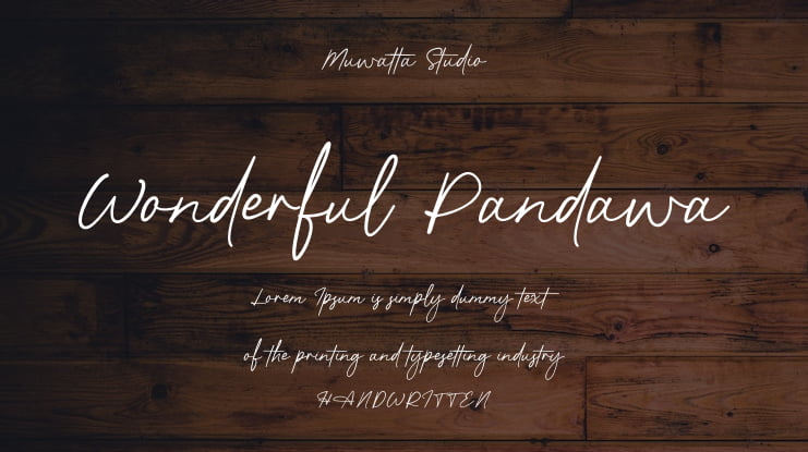 Wonderful Pandawa Font