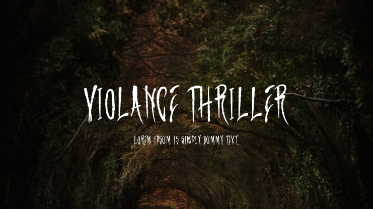 Violance Thriller Font