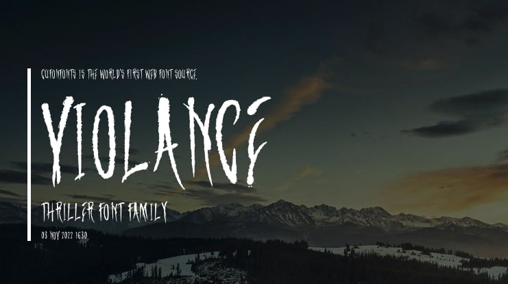 Violance Thriller Font