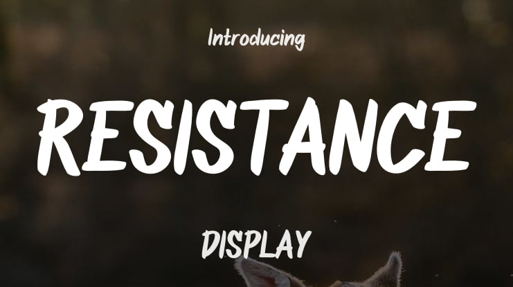 RESISTANCE Font