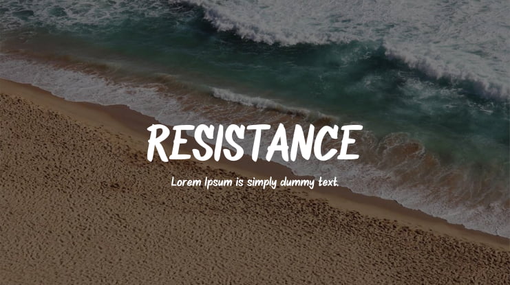 RESISTANCE Font