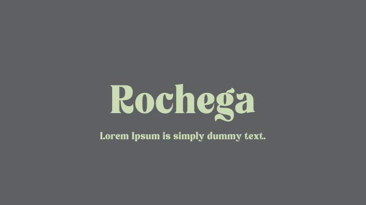 Rochega Font