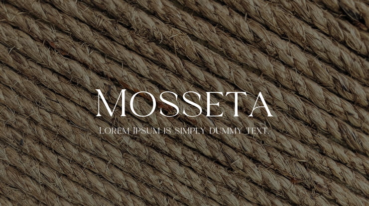 Mosseta Font