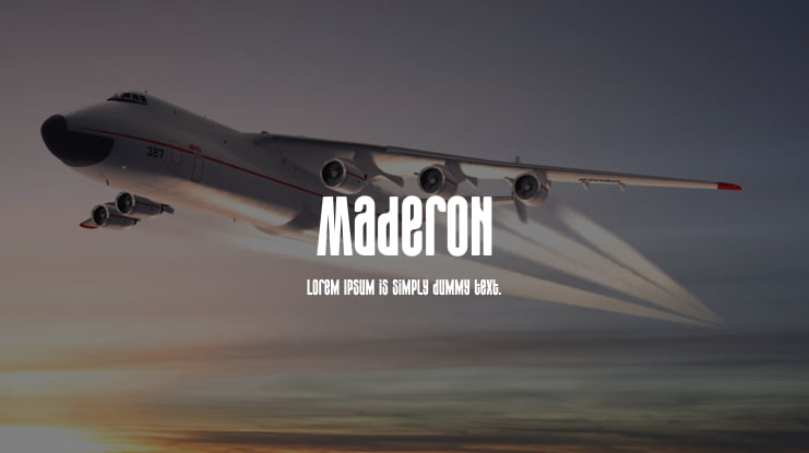 Maderon Font