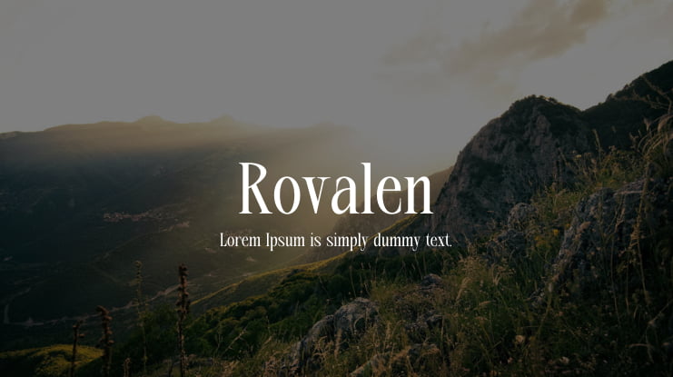 Rovalen Font