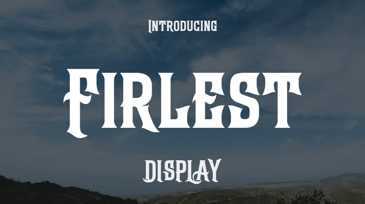 Firlest Font