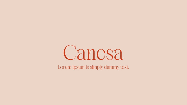 Canesa Font