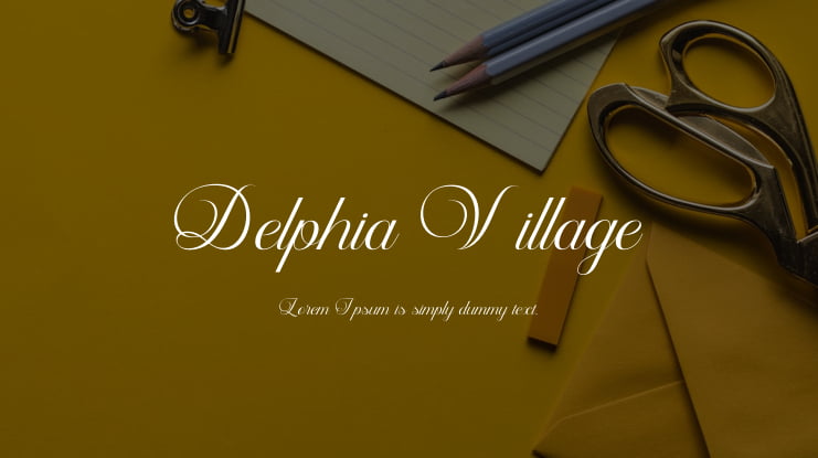 Delphia Village Font