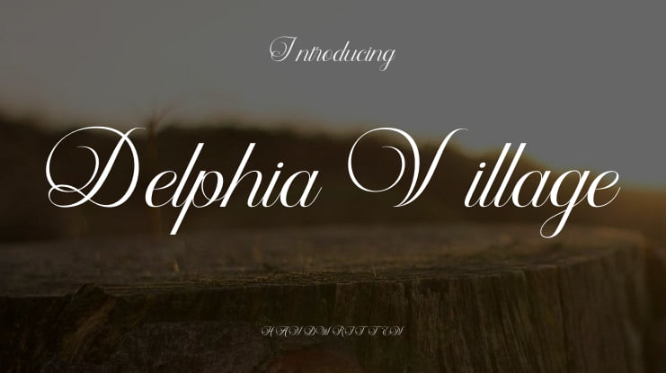 Delphia Village Font