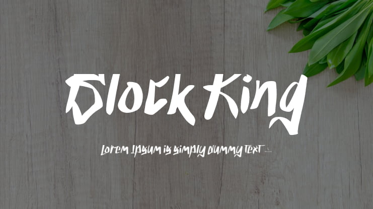 Block King Font