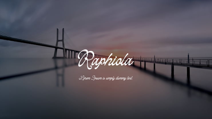 Raphiola Font