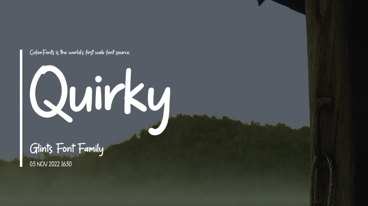 Quirky Glints Font